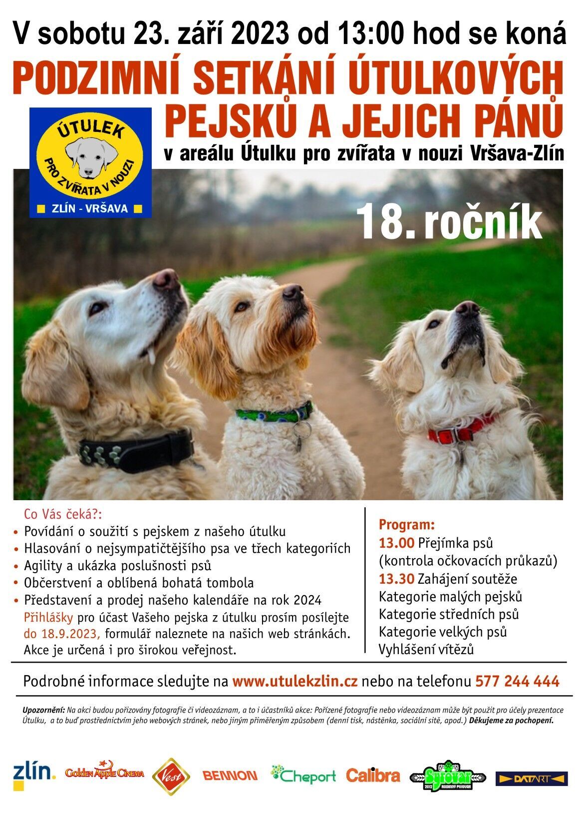 Utulek zlin plakat 2023 oprva Utulek zlin plakat 2023 oprva